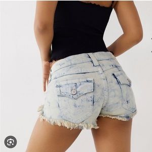 True Religion Joey Cut Off w Flaps EWNL Morning Dew. Size 30